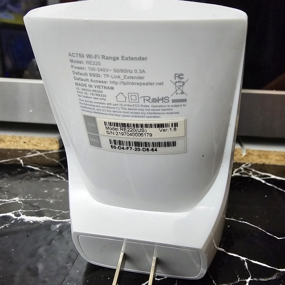 TP-LINK AC750 750Mbps Dual Band WiFi Range Extender/RE220 - Picture 4 of 10